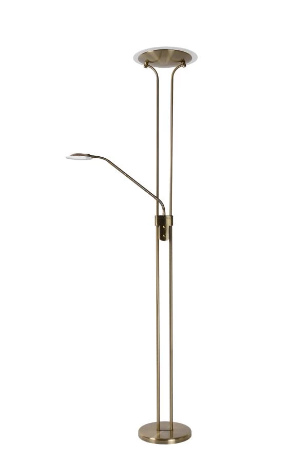 Lucide CHAMPION-LED - Floor reading lamp - LED Dim. - 3000K - Bronze - turned off